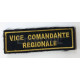 PATCH RICAMATA CM 3X10 SENZA BASE VELCRO