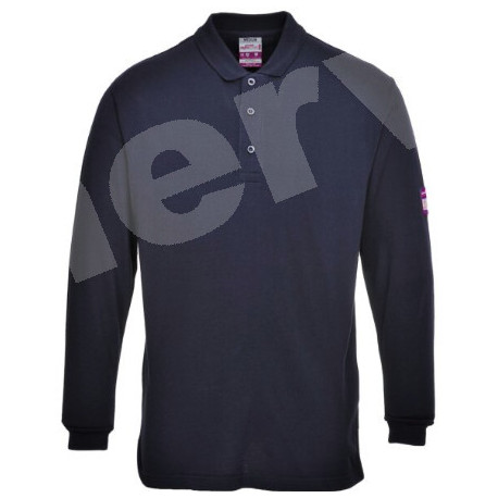 Polo manica lunga FR10 ignif. antist. blu navy